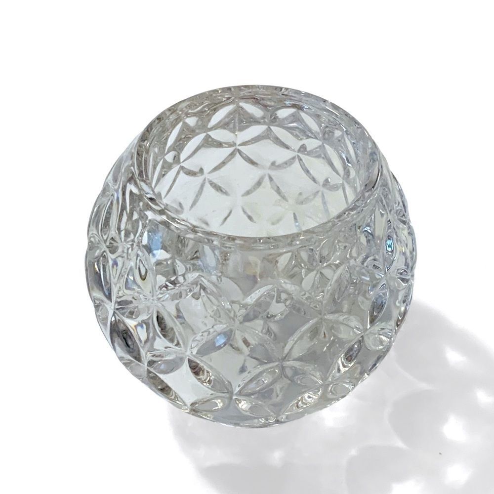 Glass Crystal Ball Candle Votive